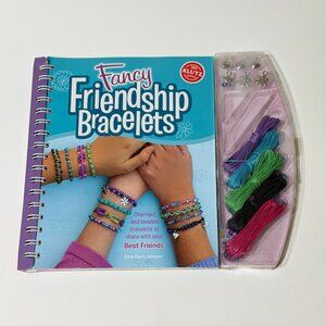 Fancy Friendship Bracelets Book How-to Guide w/ Supplies Kit Klutz